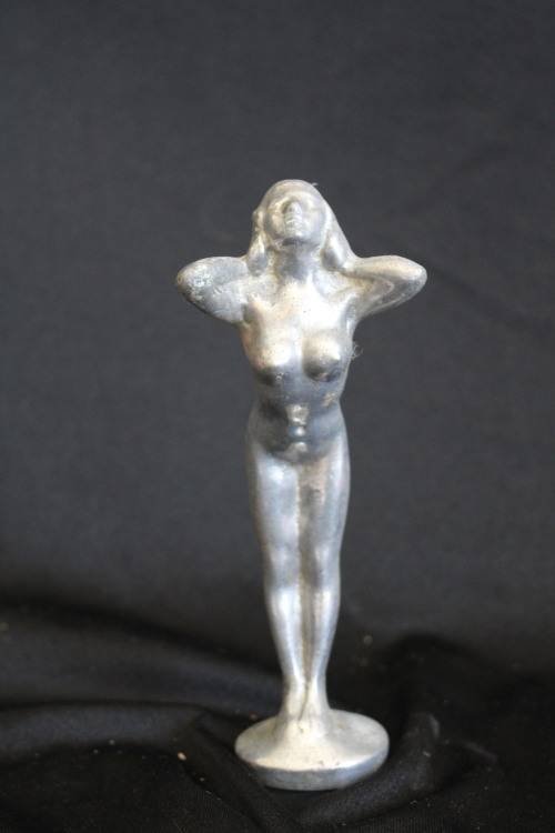 Art Deco solid metal Figural Nude Hood Ornament circa 1920s
