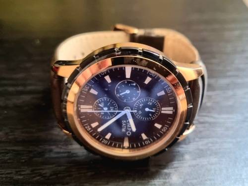 Tempo Men`s Analogue Leather Watch - Original - Genuine