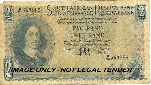 MH DE KOCK - R2 NOTE - TWO RAND - B42 - AS PER SCAN