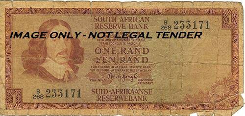 TW DE JONGH R1 NOTE - ONE / EEN RAND - B268 - AS PER SCAN