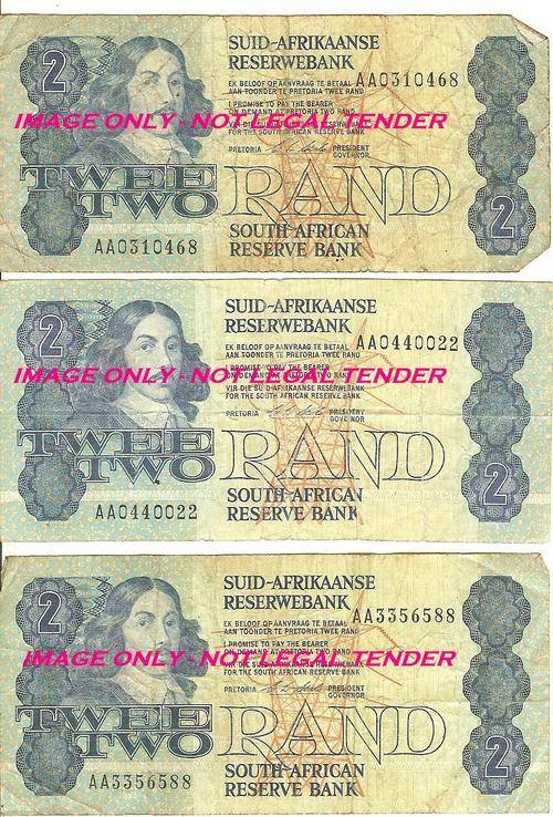 CL STALS R2 NOTE - TWEE RAND / TWO RAND - AA - AS PER SCAN - BID PER NOTE