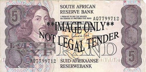GPC DE KOCK R5 NOTE - FIVE / VYF RAND - AQ - AS PER SCAN
