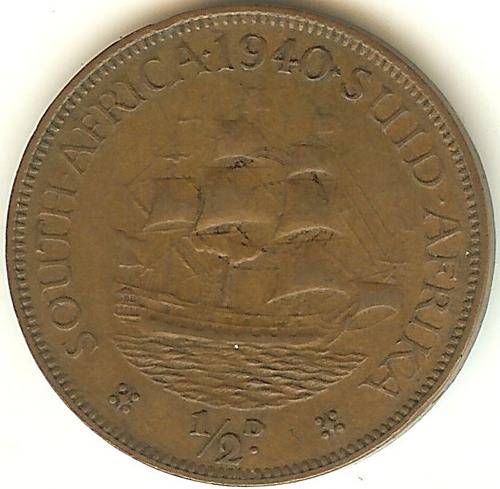 Bargain!!! 1940 1/2d HALFPENNY - KING GEORGE VI - South Africa