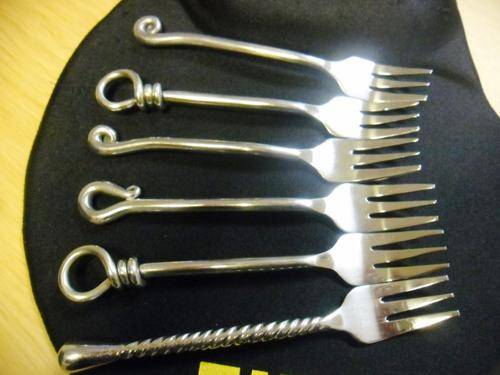 Stunning and Different cake forks