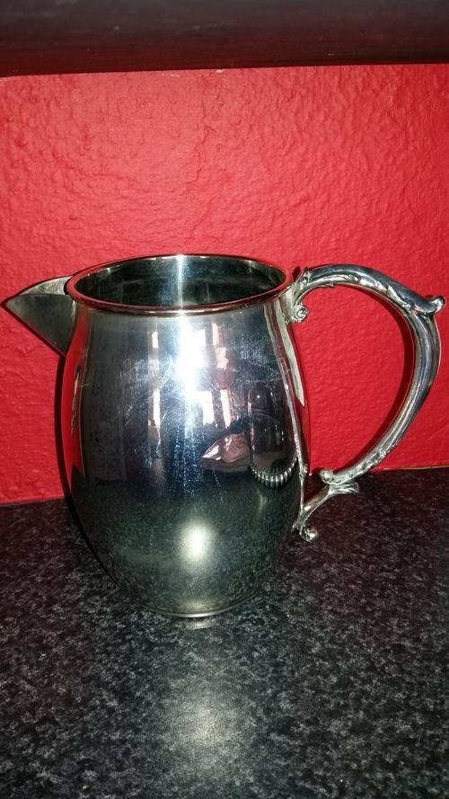 Antiqure EM. ESS S.P.O.N.C. Silver Cold Water Jug!!