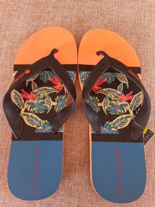 Lizzard sandals  flip-flops men`s sunday black/multi - size UK 11