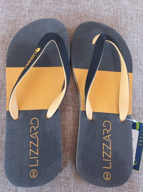 Lizzard sandals flip-flops men`s vivid mustard - size UK 9