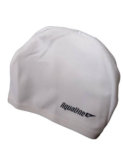 Swim Caps Aqualine Lycra - White