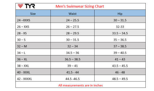 TYR Men`s Swimming Boxer Square Leg - Voltage Blue - Size 34