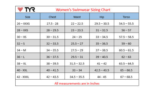 TYR Ladies Swimming Costume - Live Free Crossfit - Size 36