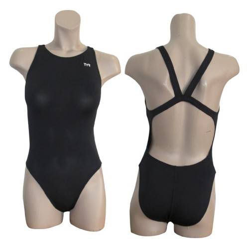 TYR Ladies Swimming Costume - Solid Powerback - Size 26