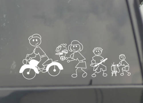 Family Fun Sticker for Car - Beach Girl
