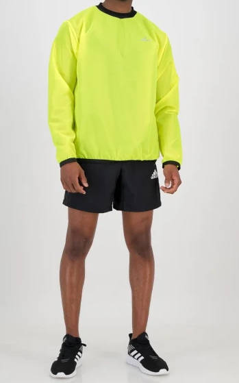 Foul Weather Run Top Second Skins Lumo Yellow - Medium (34)