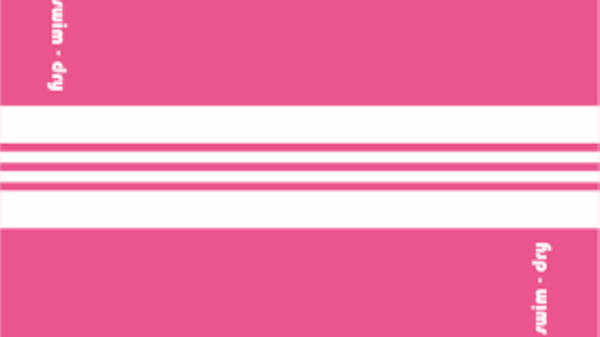 Towel Microfibre Swimdry Pink and White Stripes