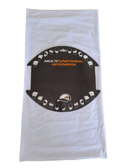 Multi-Functional Headwear / Buff -  White