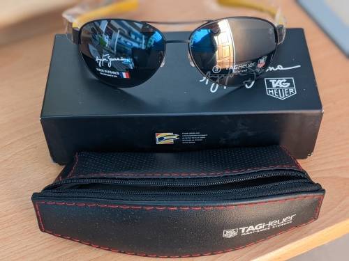 Tag Heuer Men`s Polarized 66 0253 111 621603 Polarized Oval Sunglasses, Black, 62 mm
