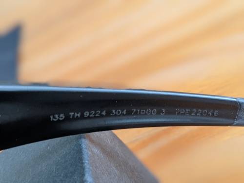 TAG Heuer Men`s Polarized 9224 304 Racer 2 Black Full Rim Wrap Around Green Lens Sunglasses