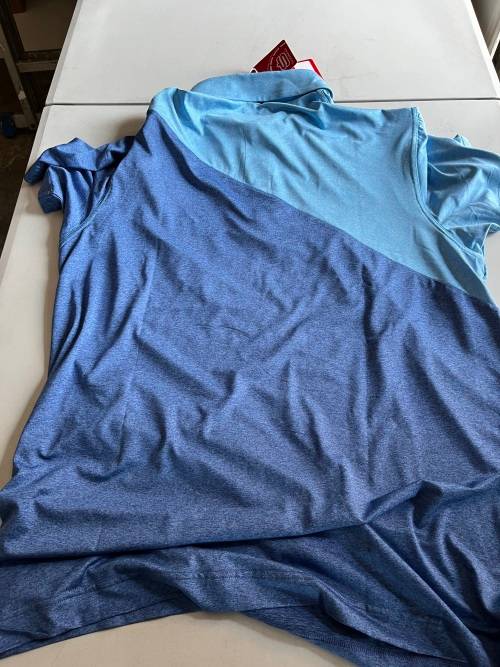 Swagg - Mens golf polo - blue - Large - Dry Tech