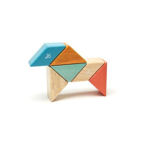 Tegu magnetic wooden blocks - 6 Piece - Sunset