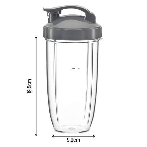Replacement Nutribullet Cup - 945ml - with Flip Top To-Go Lid - (2 pack)
