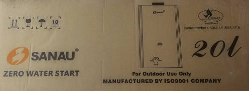 SANAU - LPG 20 L Gas Geyser/Water Heater with Solid Flue