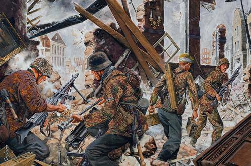 ww2 German germany Canvas Print mg42 insignia