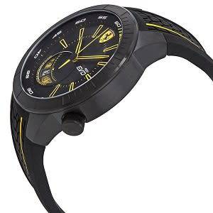 FERRARI Scuderia RedRev Evo Black Dial Men's Watch - BRAND NEW