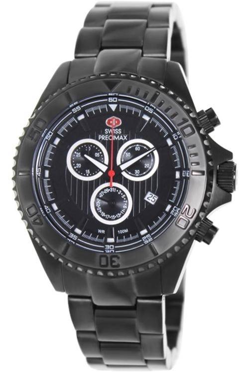 ## NEW ARRIVAL ##  Swiss Precimax Mens Maritime Pro Swiss Chronograph Watch - Black or Silver Color