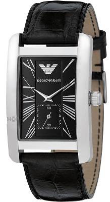 ## NEW ARRIVAL ##  BRAND NEW - Emporio Armani Mens Black Leather Watch - Stunning