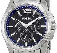 ## NEW ARRIVAL ##  BRAND NEW - FOSSIL Men's Silver Chronograph Watch - Very Elegant !!
