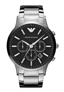 ## VERY STYLISH !! ## Emporio Armani Men's Silver Stainless Steel Watch - ELEGANT !!