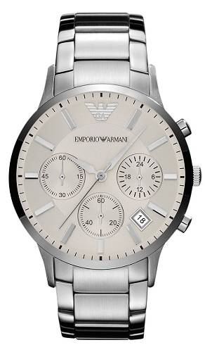## NEW ARRIVAL ## Emporio Armani Men's Silver Stainless Steel Watch - ELEGANT !!