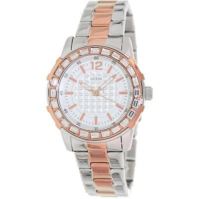 ## BRAND NEW ##  GUESS Women's Dazzling Sport Petite Two-Tone Stainless Steel Watch