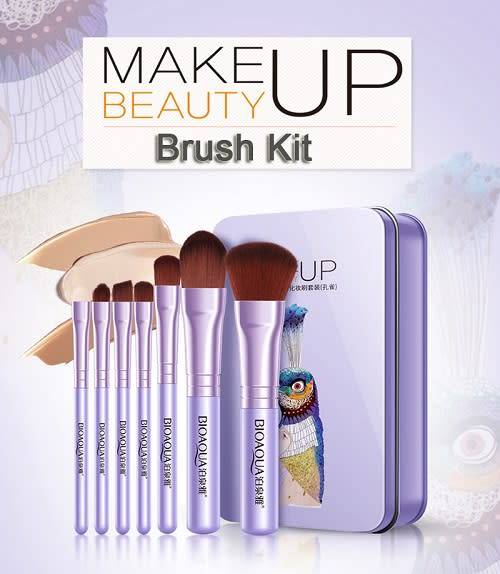 Women's Facial Makeup 7 Piece Brush Sets | 2 COLORS