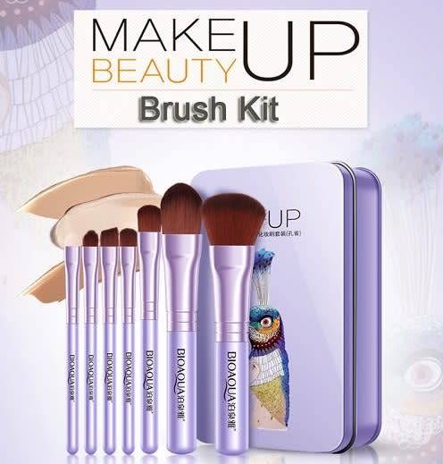 Women's Facial Makeup 7 Piece Brush Sets | 2 COLORS