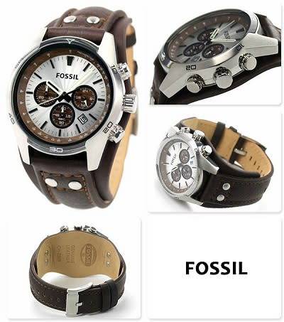 FOSSIL Coachman Chronograph Cuff Leather Men's Watch - LOCAL STOCK - BRAND NEW