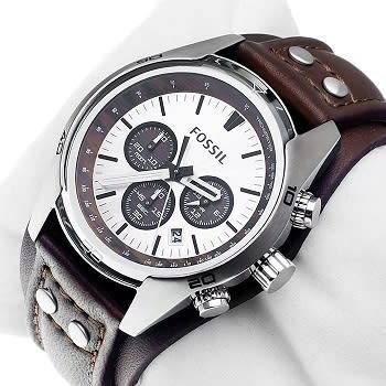 FOSSIL Coachman Chronograph Cuff Leather Men's Watch - LOCAL STOCK - BRAND NEW