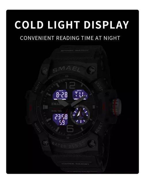 SMAEL 8007 Men`s Multi Function Sports Outdoor Waterproof LED Wristwatch