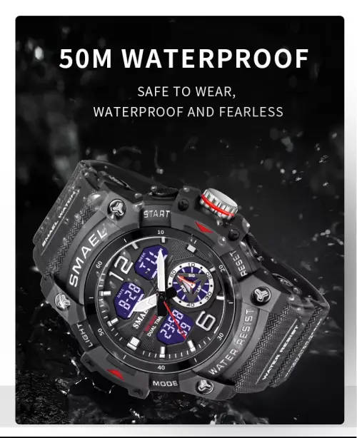 SMAEL 8007 Men`s Multi Function Sports Outdoor Waterproof LED Wristwatch