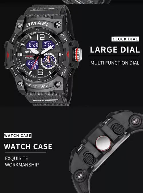 SMAEL 8007 Men`s Multi Function Sports Outdoor Waterproof LED Wristwatch