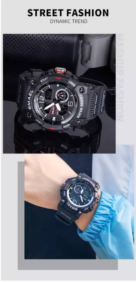 SMAEL 8007 Men`s Multi Function Sports Outdoor Waterproof LED Wristwatch