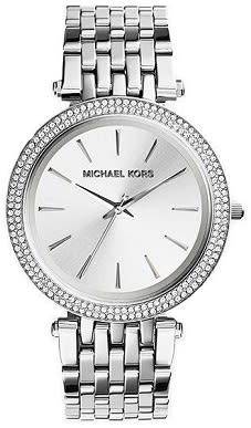 Michael Kors Ladies Silver Darci Stainless Steel Watch - Brand New !!