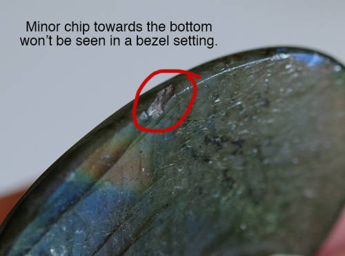 42.8ct Large Labradorite Cabochon - DISCOUNTED.