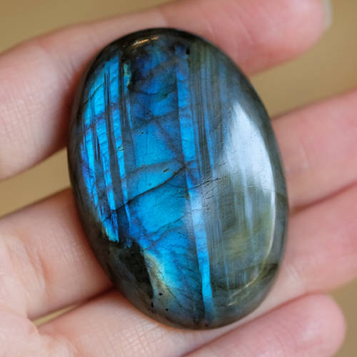 102.5ct Extra Large Blue Labradorite Cabochon 47.4mm