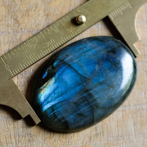 102.5ct Extra Large Blue Labradorite Cabochon 47.4mm