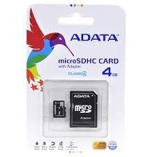 ADATA 4GB MicroSD - Class 4 Memory Card