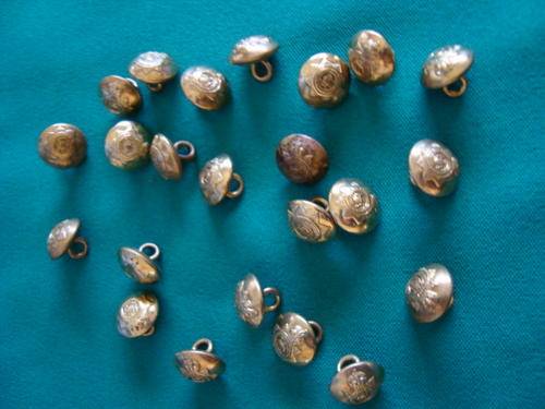 24 x small old  S A Police tunic sleeve BUTTONS