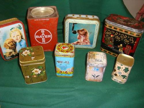 lot of OLD TINS
