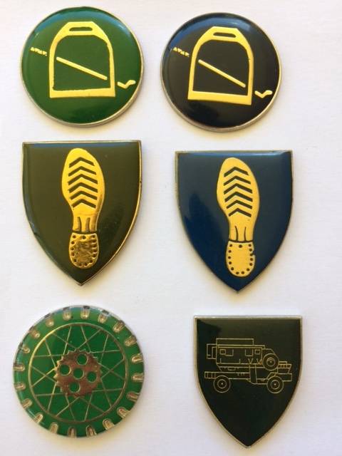 6 Full-size Army Proficiency Badges (Metal)