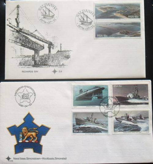 ## FDC with stamps from RSA  ##